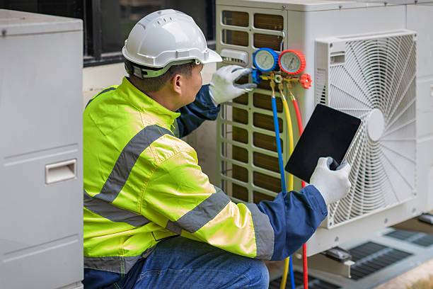 Professional Hvac technician working in New Park, PA